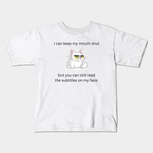 Funny Cat Shirt, Humorous TShirt, Fun T-Shirt, Crazy Cat Lady, Obnoxious Tee, Mother's Day, Christmas Gift Kids T-Shirt